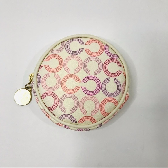 COACH White Circular Coin Purse - Picture 1 of 3